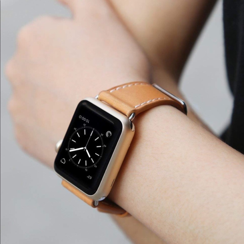 Apple Watch series 4 , 3 , 2 , 1, Leather Band
